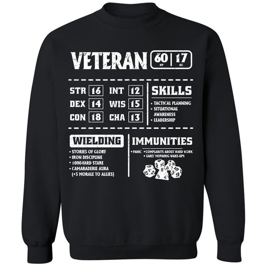 Veteran New Ver. Classic Unisex Sweatshirt - Black - 1