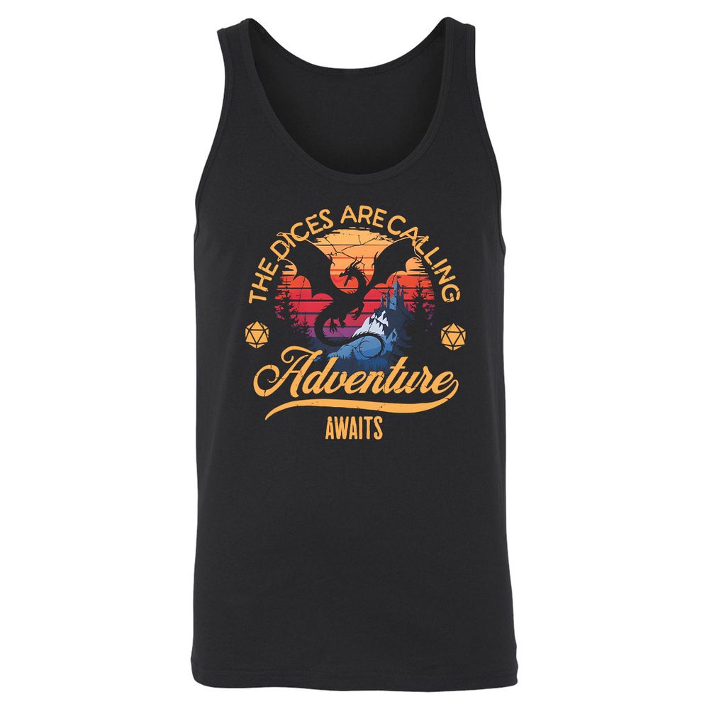 The Dices Are Calling Unisex Jersey Tank - Black - 1