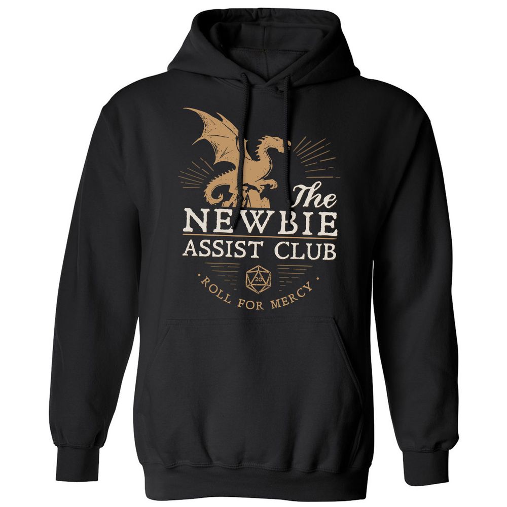 The Newbie Assist Club Classic Unisex Hoodie - Black - 1