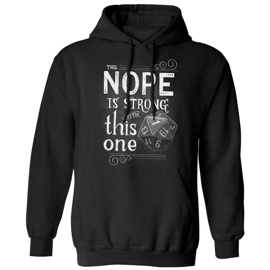 The NOPE is Strong with This One Classic Unisex Hoodie - Black - 1