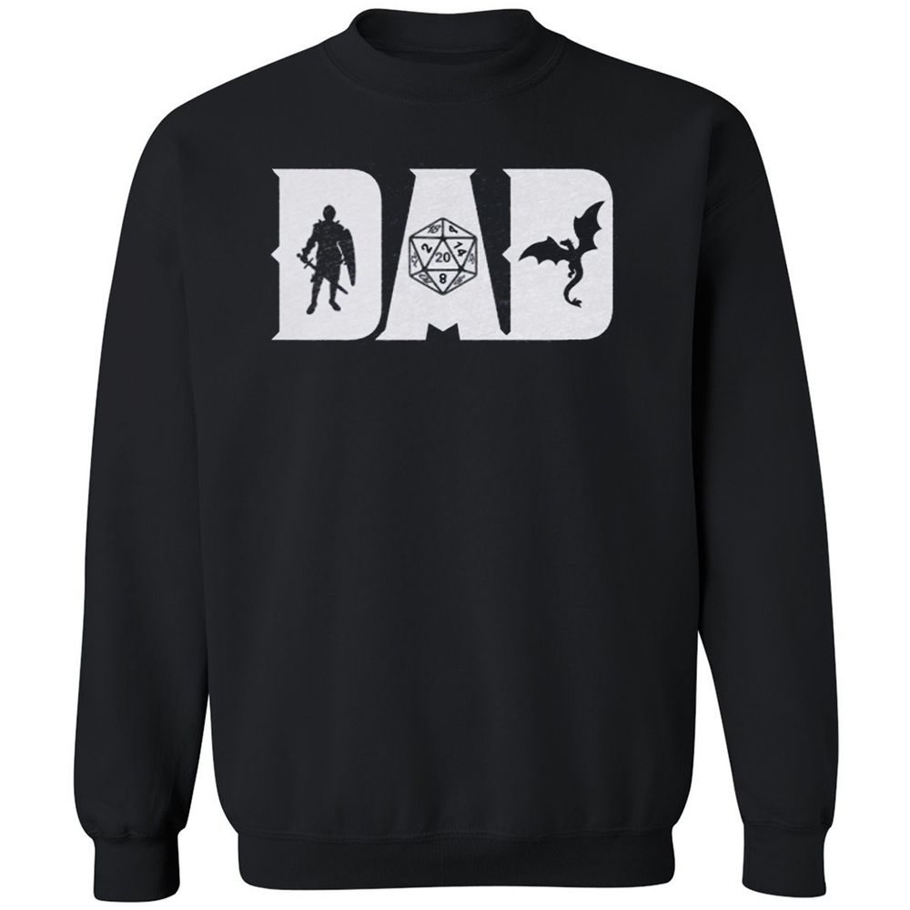 Dad Fathers Day Classic Unisex Sweatshirt - Black - 1