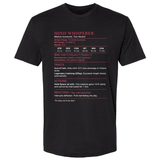 Therapist Stats Premium Unisex T-Shirt - Black - 1