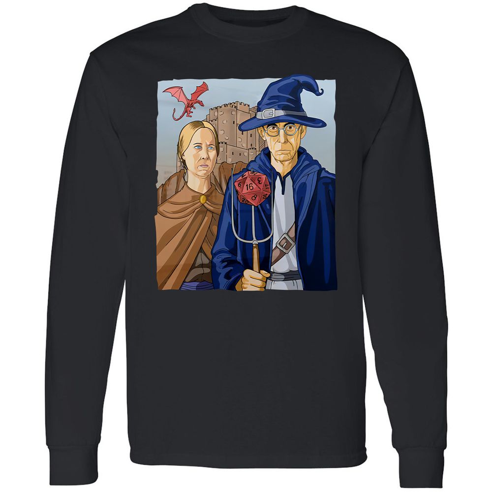 DnD Gothic Long Sleeve T-Shirt - Black - 1