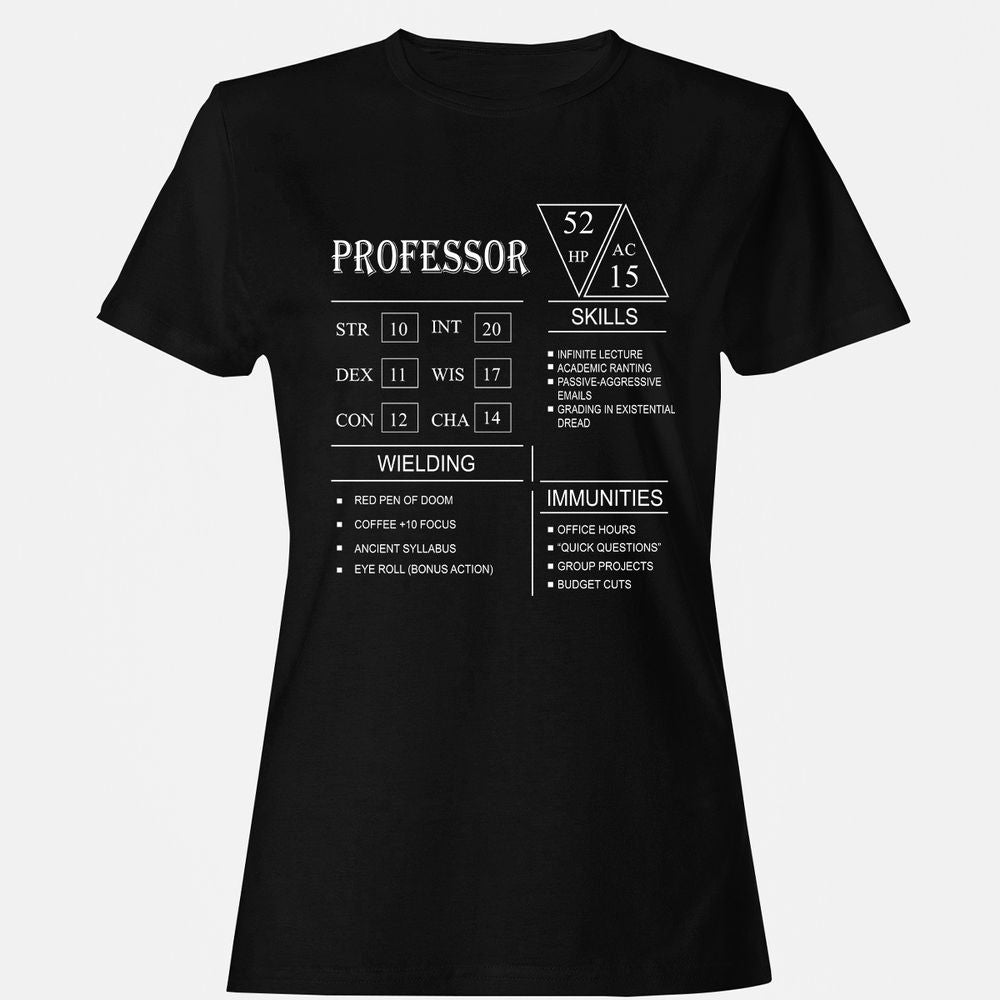 Professor New Women's T-Shirt - Black - 1