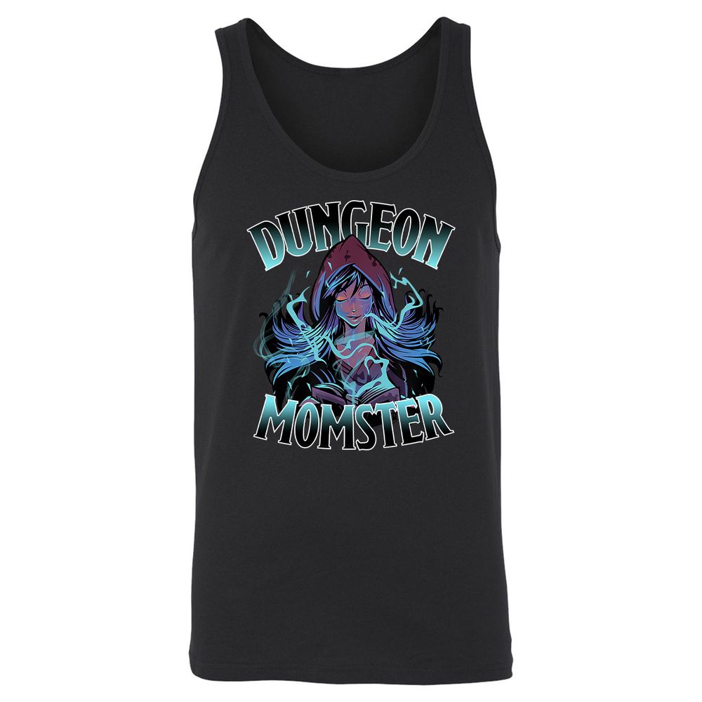Dungeon Momster Unisex Jersey Tank - Black - 1