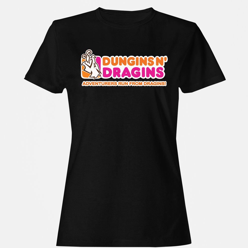 Dungins & Dragins Women's T-Shirt - Black - 1