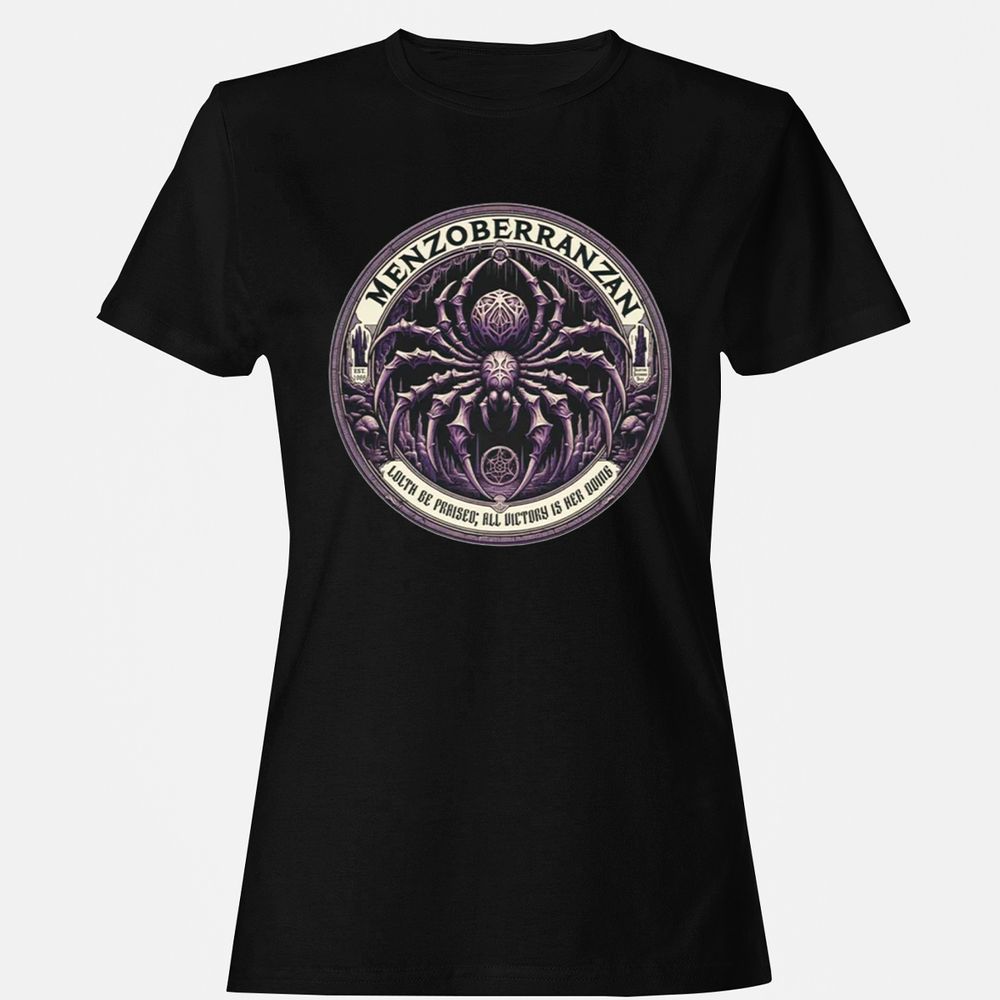 Menzoberranzan Lolth Be Praised Women's T-Shirt - Black - 1