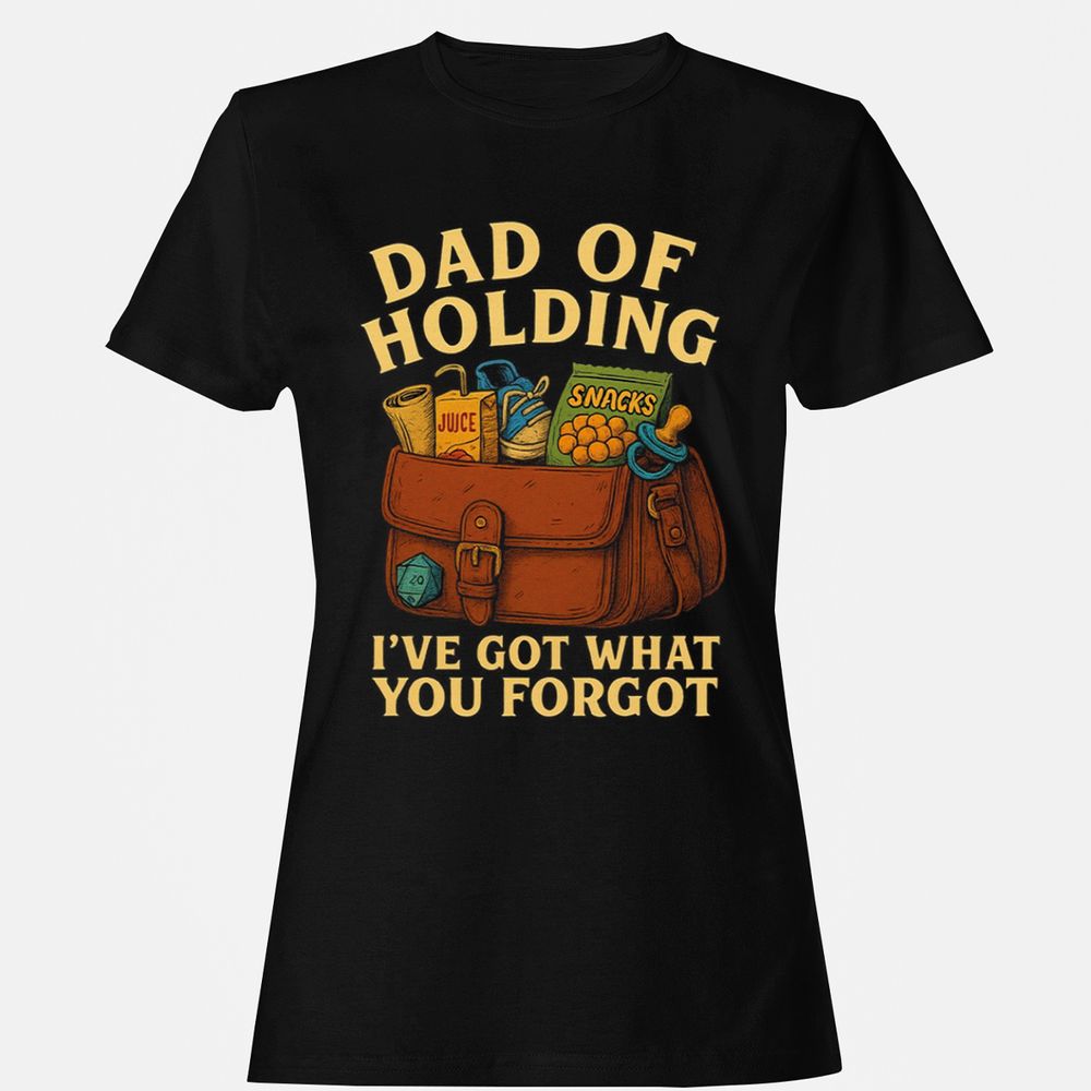 Dad Of Holding Women's T-Shirt - Black - 1