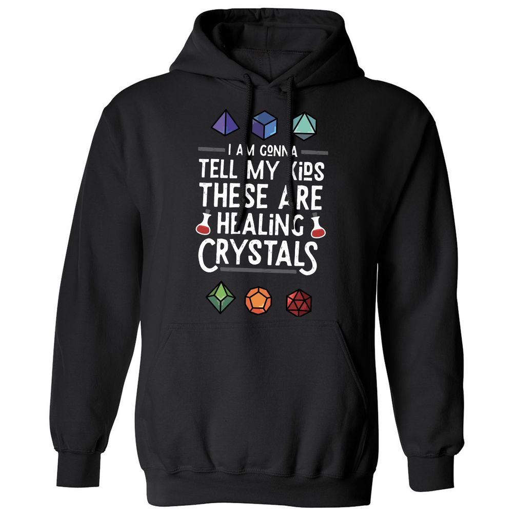 Healing Crystals Classic Unisex Hoodie - Black - 1