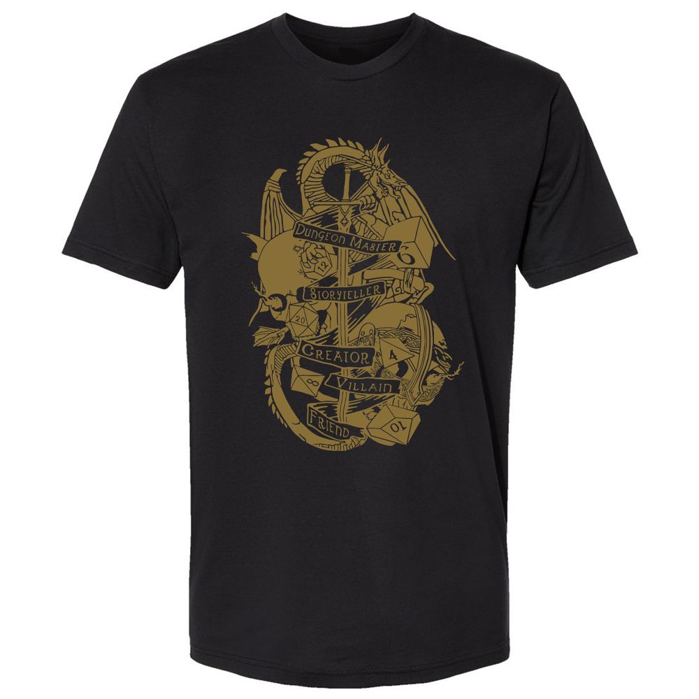 Dungeon Master Dragon Premium Unisex T-Shirt - Black - 1