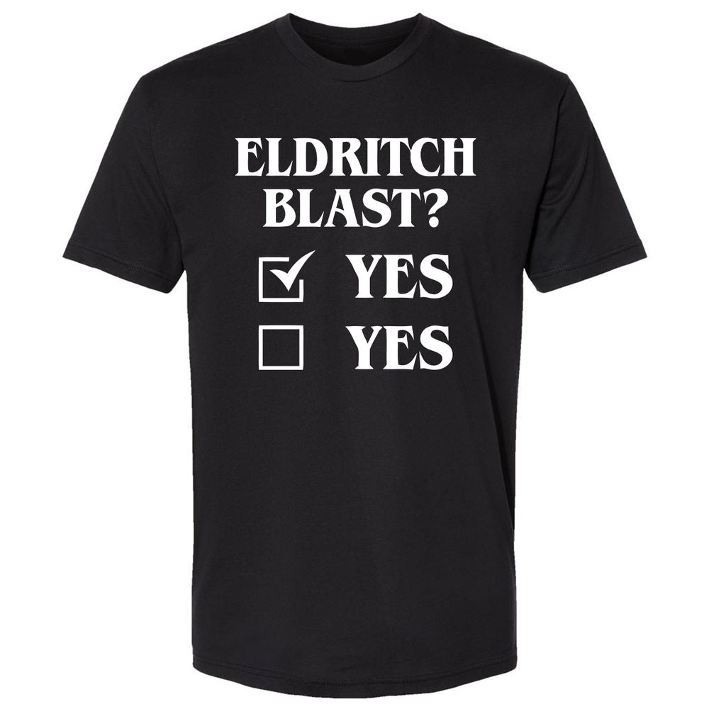 Eldritch Blast Yes Premium Unisex T-Shirt - Black - 1