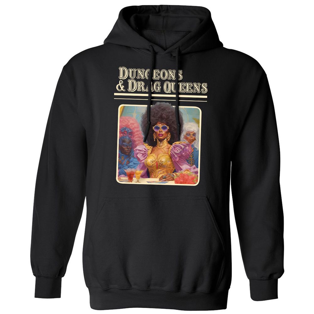 Dungeons & Drag Queens Classic Unisex Hoodie - Black - 1