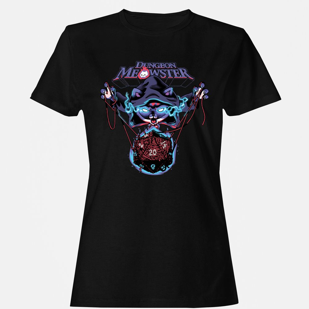 Dungeon Meowster Women's T-Shirt - Black - 1