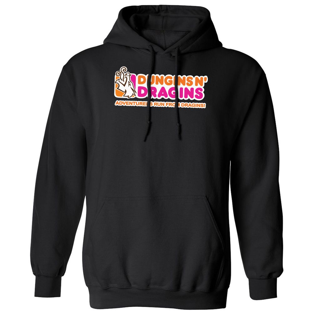 Dungins & Dragins Classic Unisex Hoodie - Black - 1