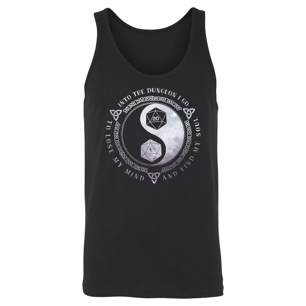 Into The Dungeon I Go Unisex Jersey Tank - Black - 1