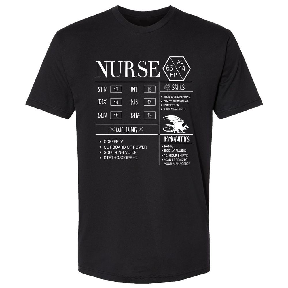 Nurse New Premium Unisex T-Shirt - Black - 1