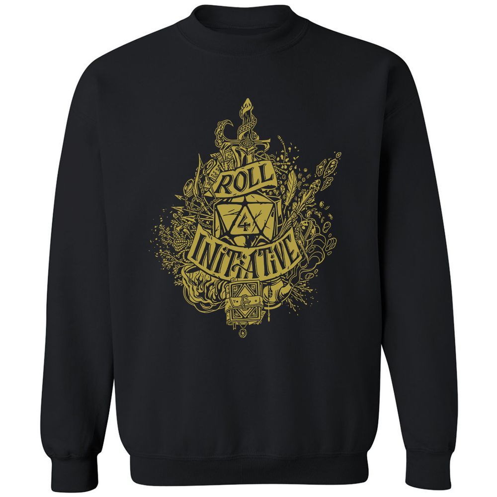 Roll Initiative Classic Unisex Sweatshirt - Black - 1