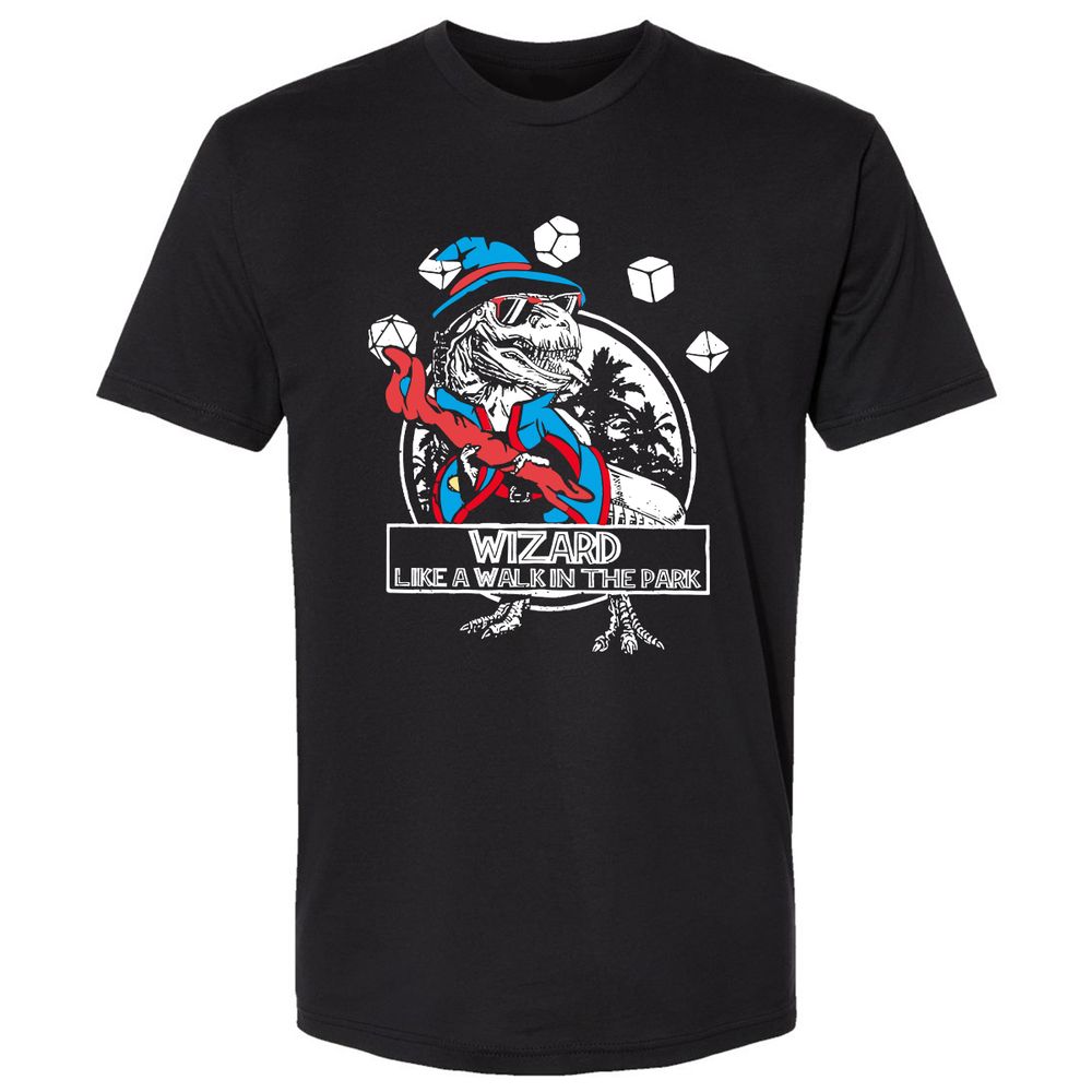 Wizard Like The Walk In The Park Premium Unisex T-Shirt - Black - 1