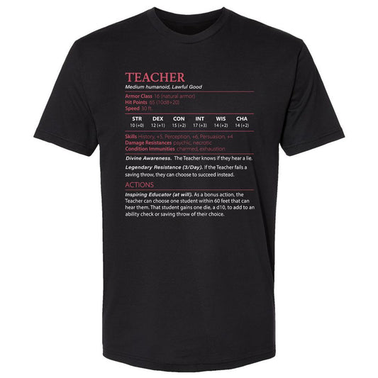 Teacher Premium Unisex T-Shirt - Black - 1