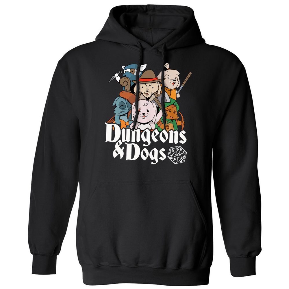 Dungeons & Dogs Classic Unisex Hoodie - Black - 1