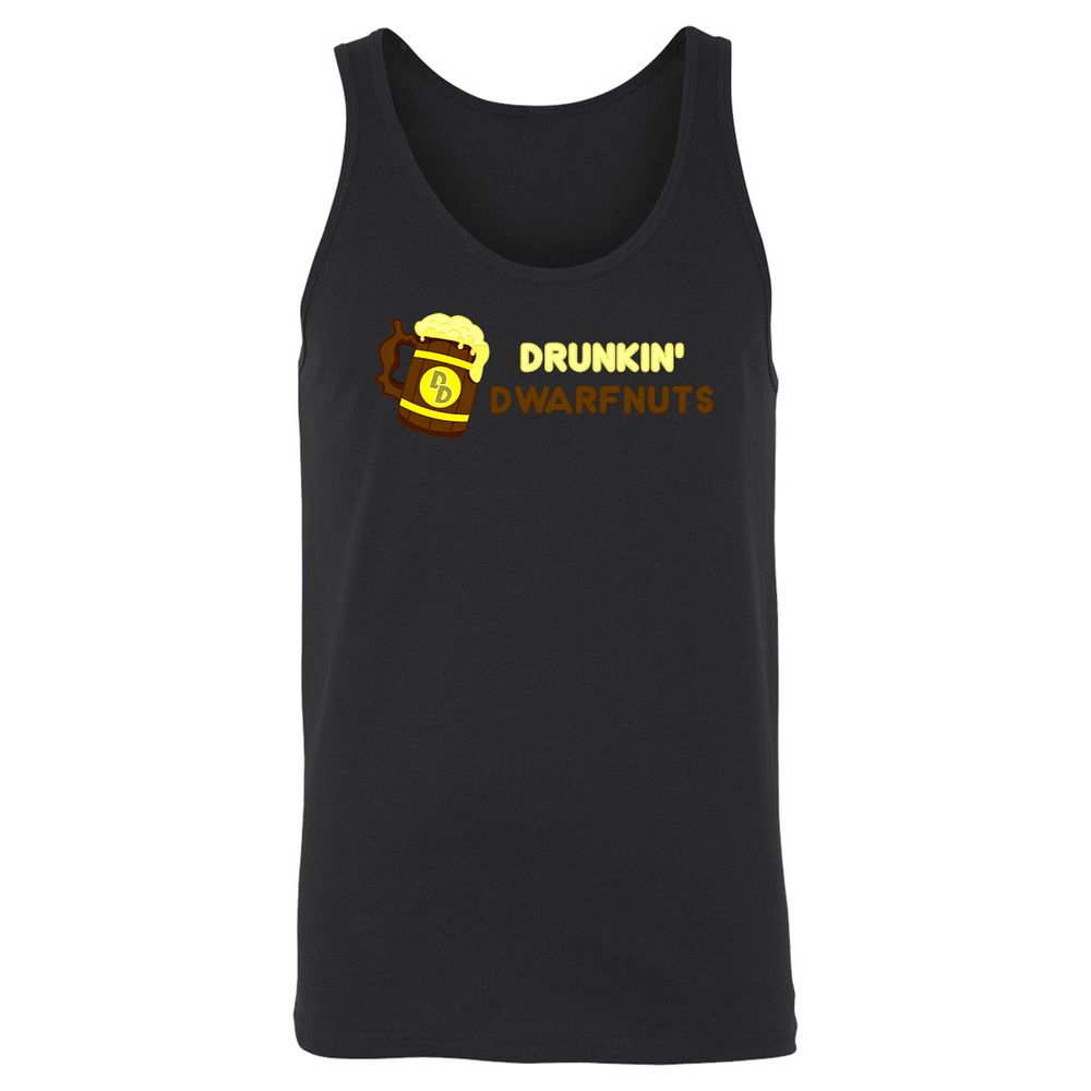 Drunkin' Dwartnuts Unisex Jersey Tank - Black - 1