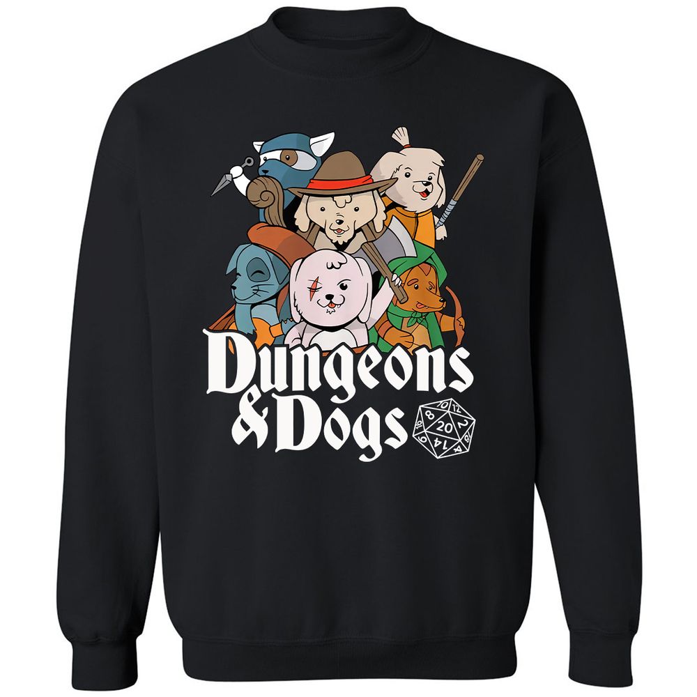 Dungeons & Dogs Classic Unisex Sweatshirt - Black - 1