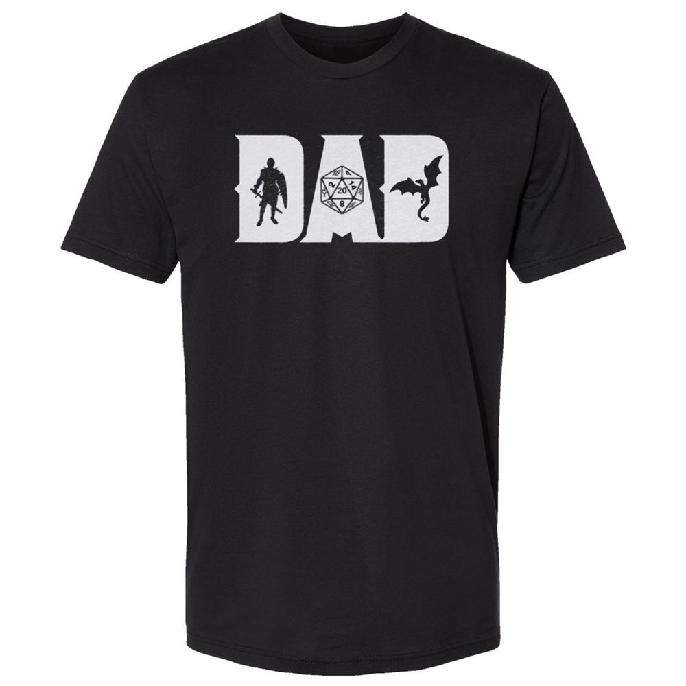 Dad Fathers Day Premium Unisex T-Shirt - Black - 1