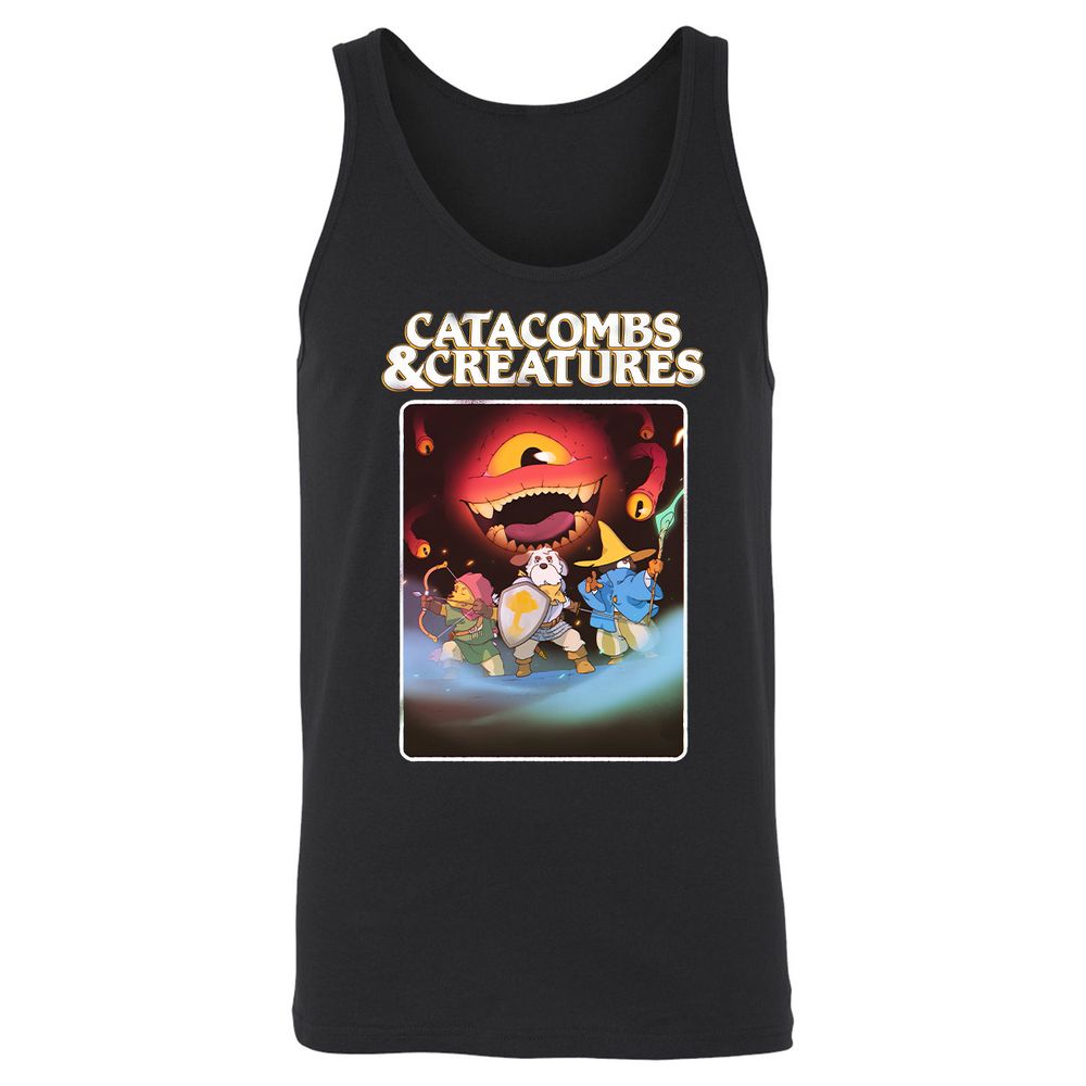 Catacombs & Creatures Unisex Jersey Tank - Black - 1