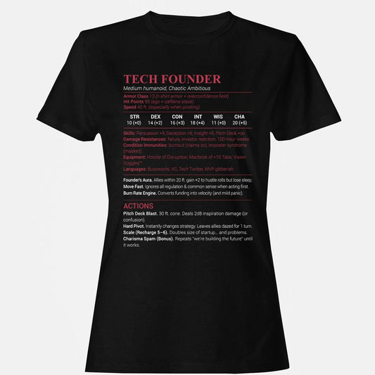 Tech Founder Women's T-Shirt - Black - 1