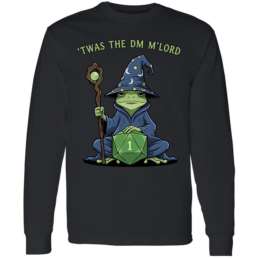 Twas the DM M’lord Long Sleeve T-Shirt - Black - 1