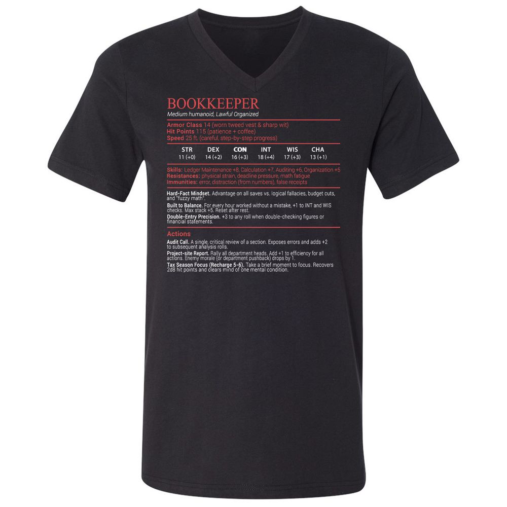 Bookkeepper Stats Block - Black - 1