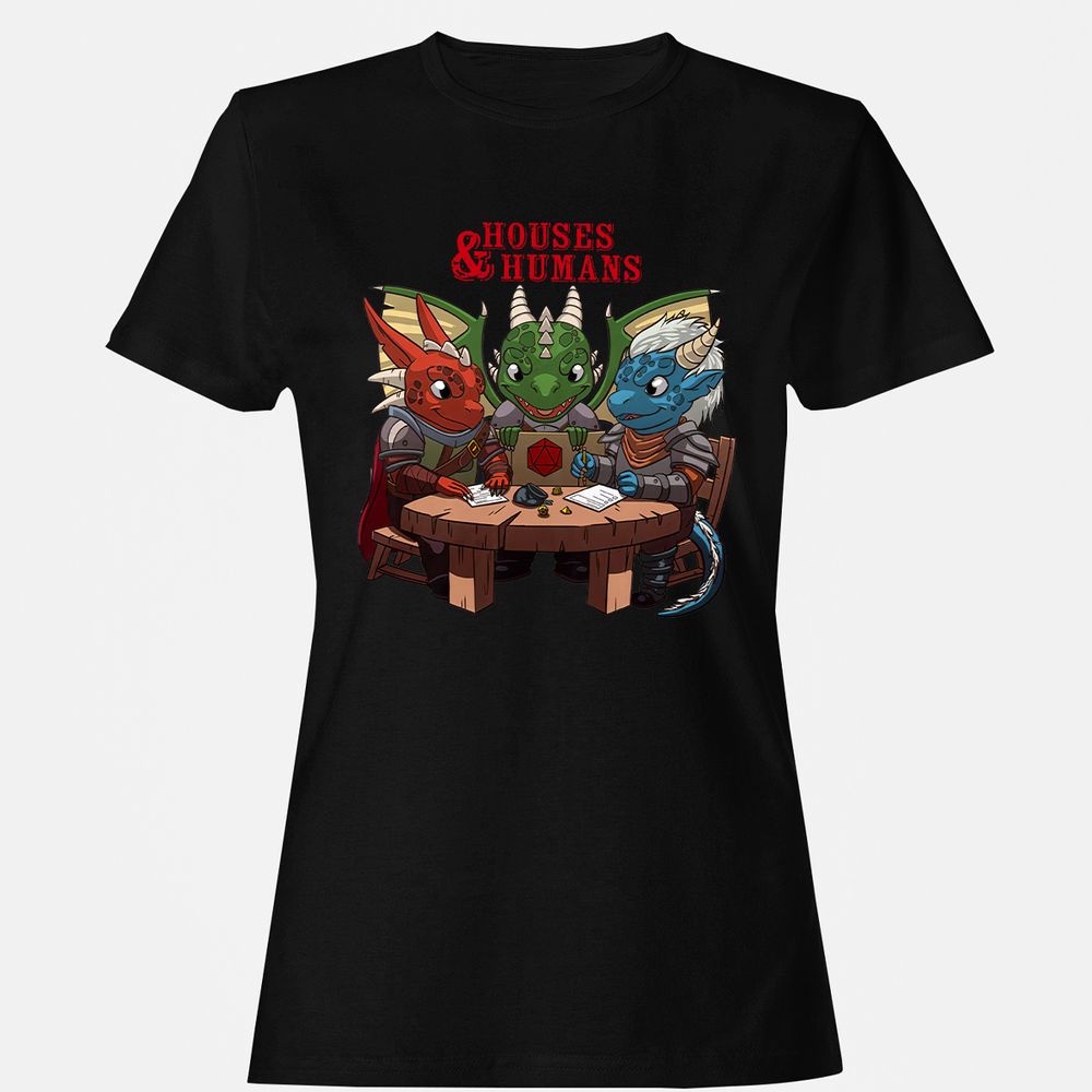 Houses & Humans Women's T-Shirt - Black - 1