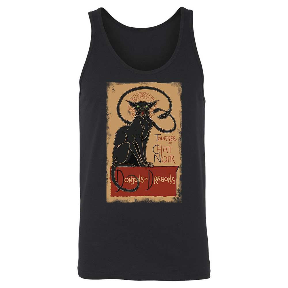 Tournee Du Chat Noir Unisex Jersey Tank - Black - 1
