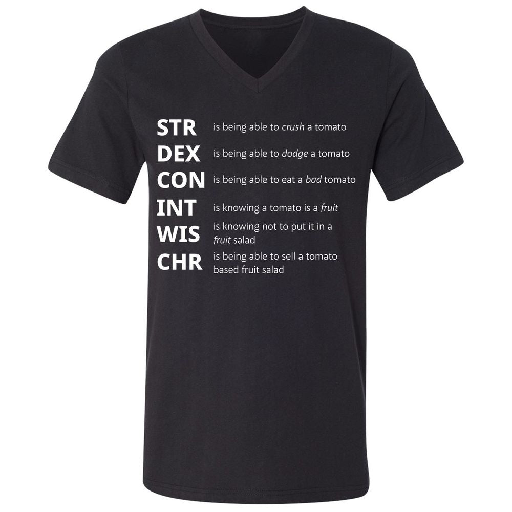 Tomato Stats – RPG Meme Edition - Black - 1