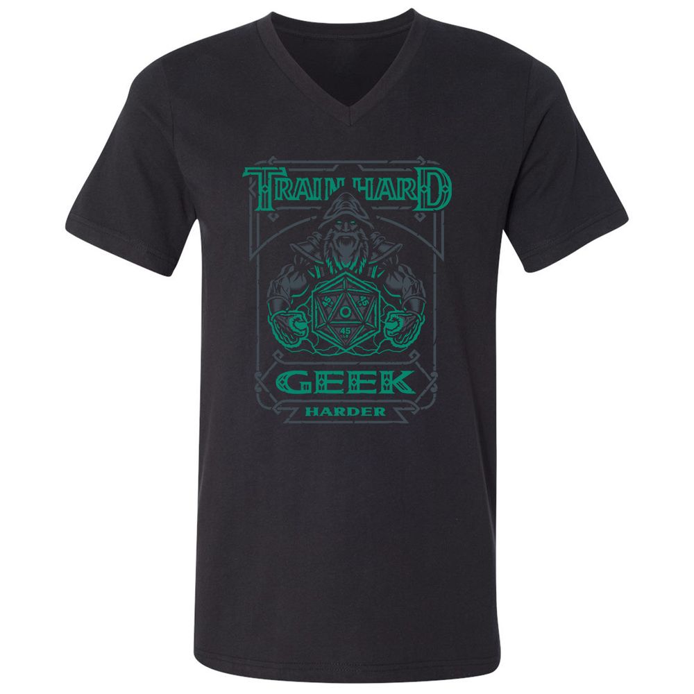 Train Hard, Geek Harder - Black - 1