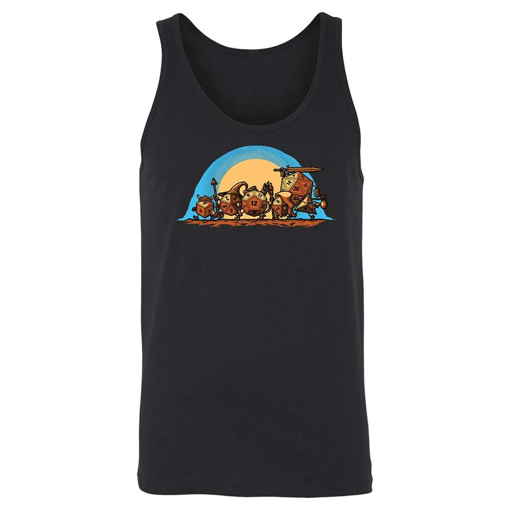 The Fellowship Of The Dice Unisex Jersey Tank - Black - 1