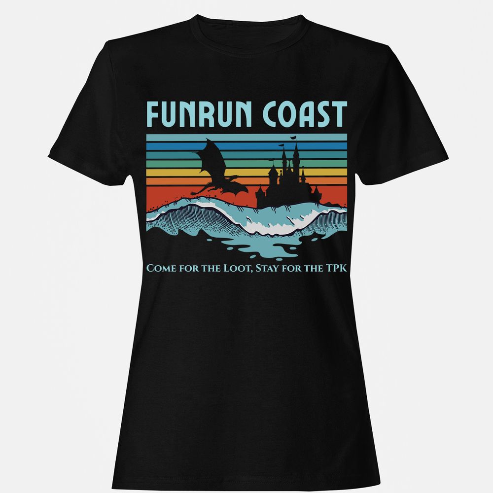 FUNRUN COAST Women's T-Shirt - Black - 1