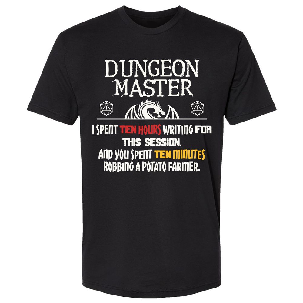 Dungeon Master Chaos Meme Premium Unisex T-Shirt - Black - 1