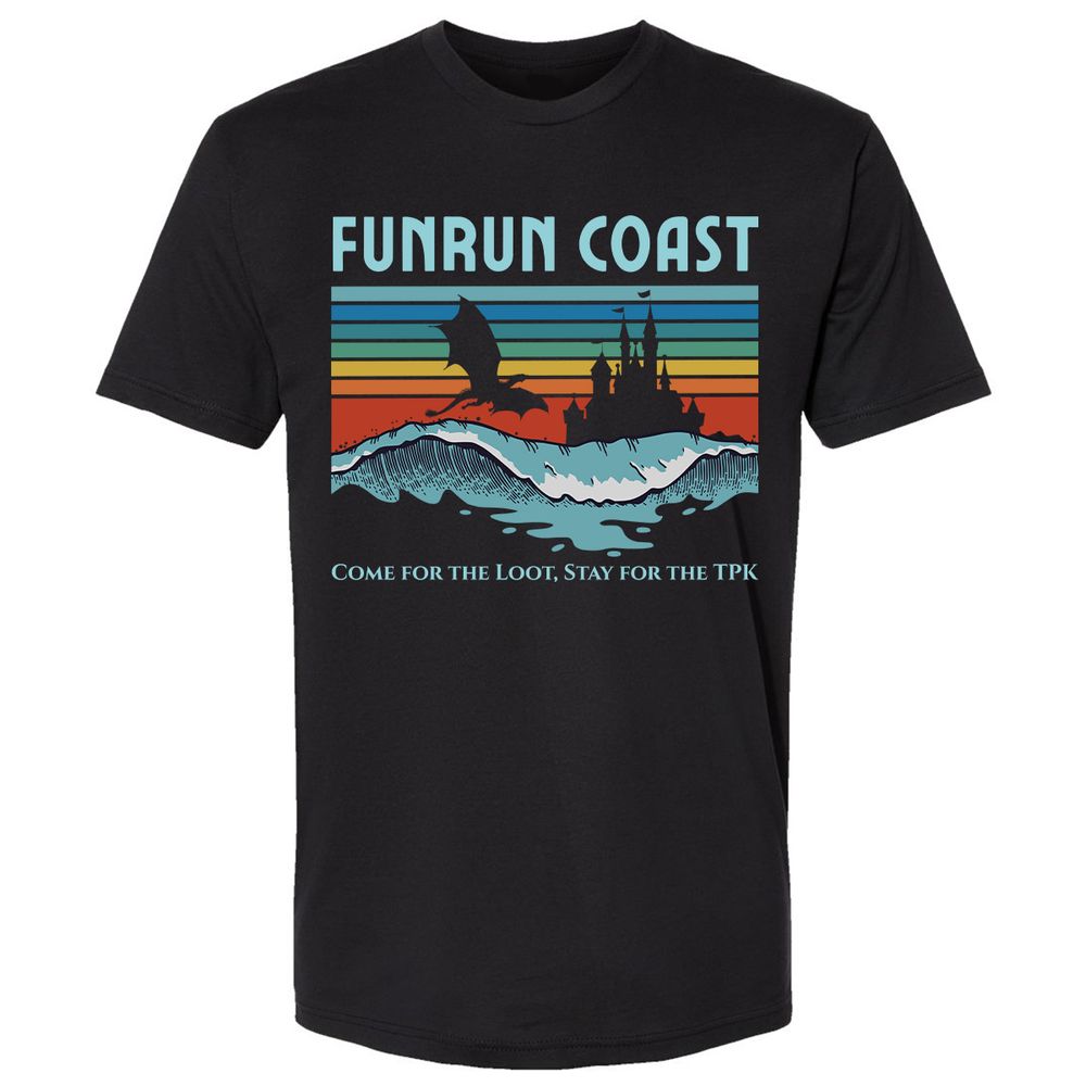 FUNRUN COAST Premium Unisex T-Shirt - Black - 1