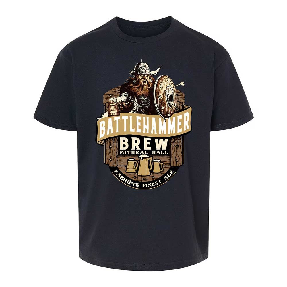 Battlehammer Brew Kids T-Shirt - Black - 1