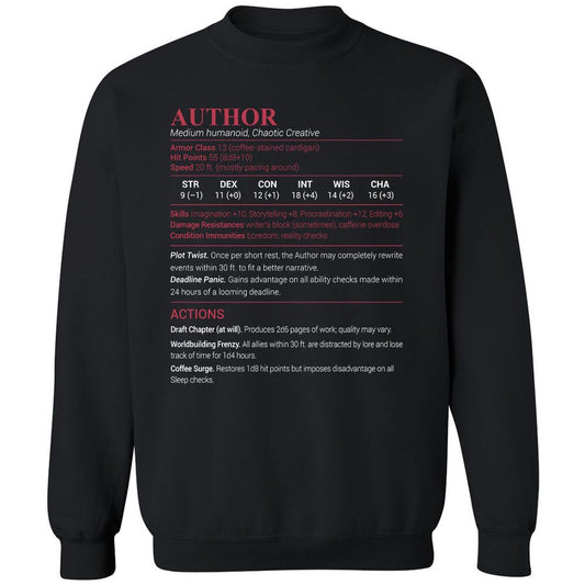 Author Classic Unisex Sweatshirt - Black - 1