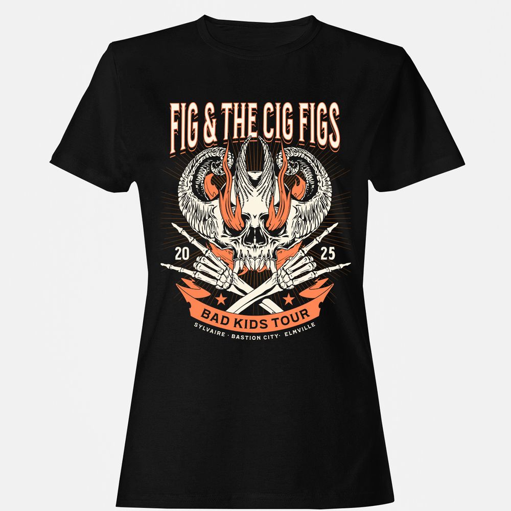 Fig and the Cig Figs, Dimension 20 Women's T-Shirt - Black - 1