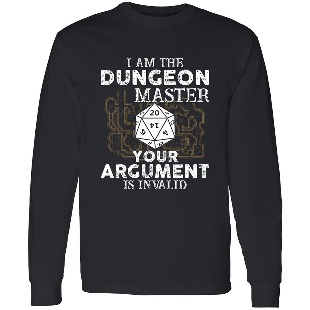 I Am the Dungeon Master – Your Argument Is Invalid - Black - 1
