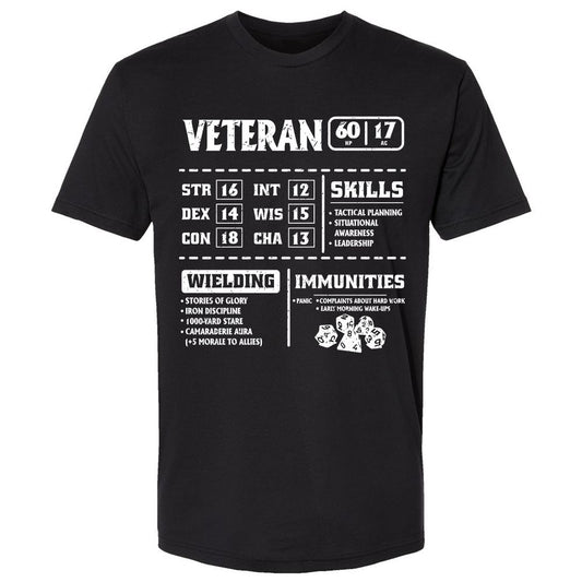 Veteran New Ver. Premium Unisex T-Shirt - Black - 1