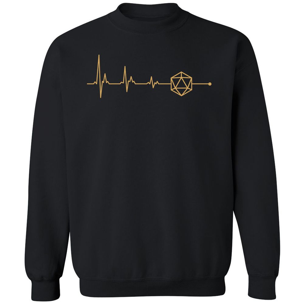 D20 Dice Is My Life Classic Unisex Sweatshirt - Black - 1
