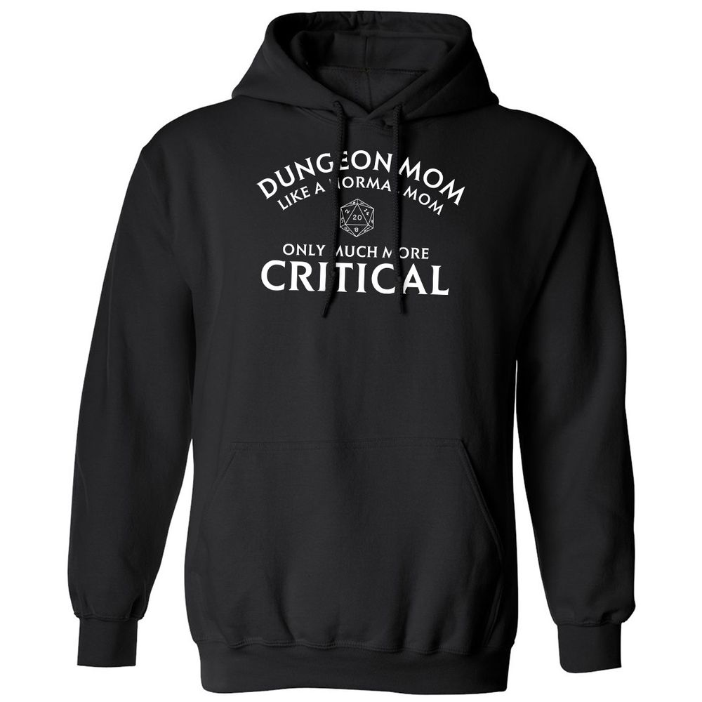 Dungeon Mom Normal Mom Classic Unisex Hoodie - Black - 1