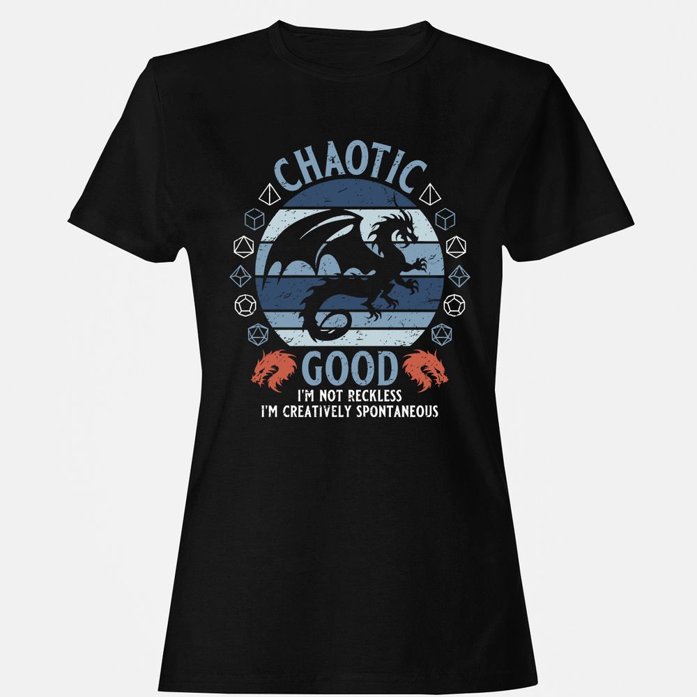 Chaotic Good 2 Women's T-Shirt - Black - 1