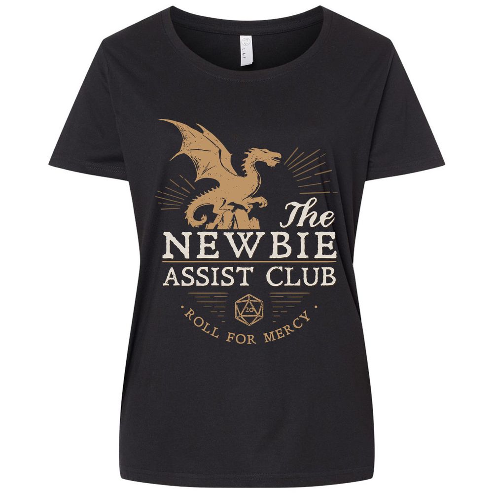 The Newbie Assist Club Ladies Curvy Jersey - Blended Black - 1