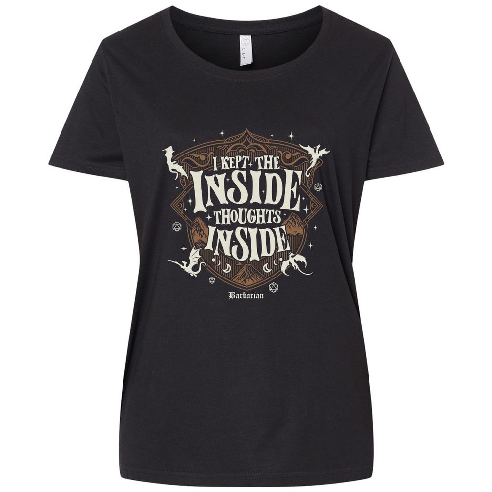 Barbarian I Kept The Inside Thoughts Inside - Blended Black - 1