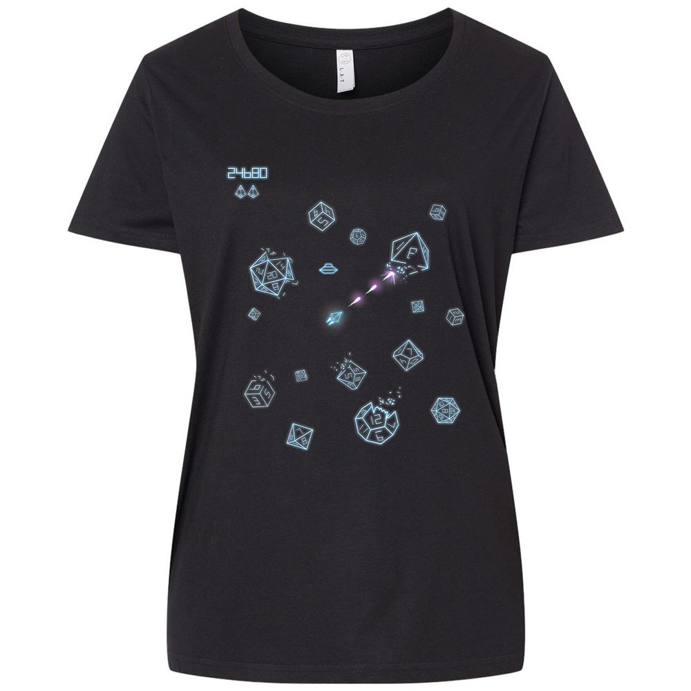 The Dices Game Ladies Curvy Jersey - Blended Black - 1